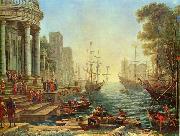 Claude Lorrain Seaport with the Embarkation of Saint Ursula china oil painting artist